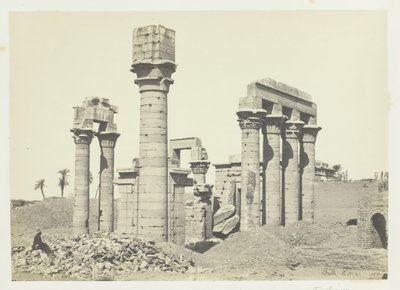 底比斯附近Erment的埃及艳后庙，1857年。 作者 弗朗西斯·弗里斯