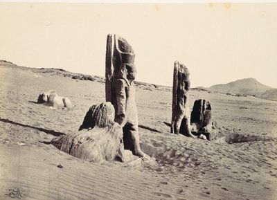 1857年，瓦迪萨布阿的科洛西人和斯芬克斯。 作者 弗朗西斯·弗里斯