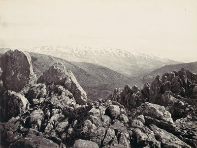 赫蒙山，变容山，约1857年。 作者 弗朗西斯·弗里斯