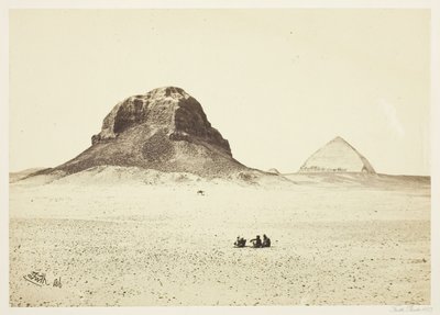Dahshoor的金字塔，1857年。 作者 弗朗西斯·弗里斯