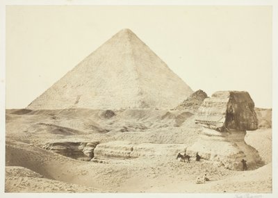 斯芬克斯和大金字塔》，1857年，1862年印刷。 作者 弗朗西斯·弗里斯