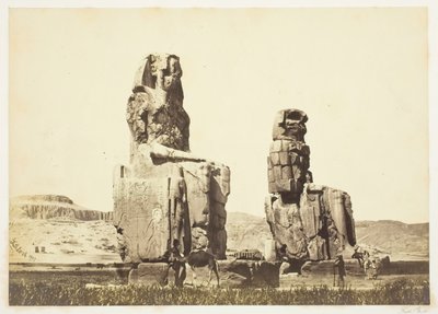 梅姆农的雕像》，1857年，1862年印刷。 作者 弗朗西斯·弗里斯