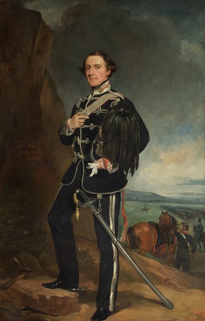 第二位Lord de Tabley是切斯特伯爵Yeomanry Cavalry的上校指挥官 作者 弗朗西斯·格兰特
