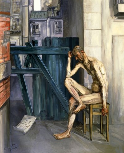 乔布，1944，布面油画，161,9×129,9cm， 作者 弗朗西斯·格鲁伯