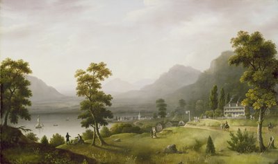 卡特斯酒馆位于乔治湖湖畔，1817-18 作者 弗朗西斯·盖