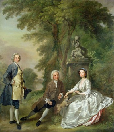 乔纳森泰尔斯（1767年）和他的女儿，伊丽莎白，和她的丈夫，约翰伍德，1750-52 作者 弗朗西斯·海曼