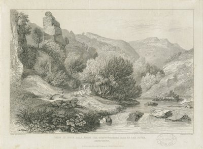 道夫代尔（Dovedale）-景观：版画，nd [19分] 作者 弗朗西斯·莱加特·尚特雷