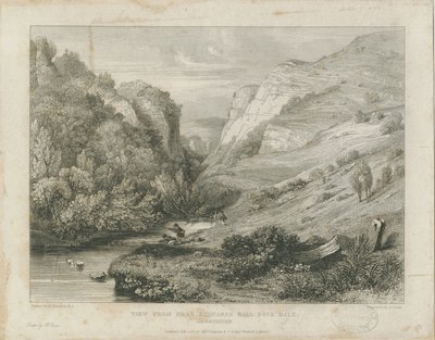 Dovedale - 景观：雕刻，nd [约1823] (印刷品) 作者 弗朗西斯·莱加特·尚特雷