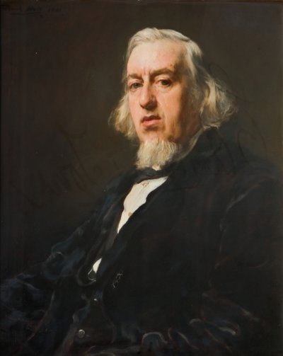 埃德蒙-唐克斯1824-1898年的肖像，1881年。 作者 弗朗西斯·蒙塔古·霍尔