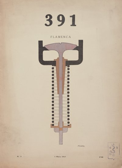 Flamenca"，达达主义期刊《La Revue》第 391 期封面图，第 3 期 作者 弗朗西斯·毕卡比亚
