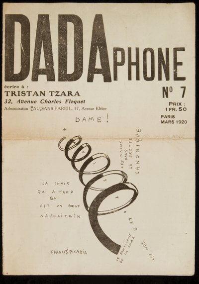 第 7 期《Dadaphone》封面 作者 弗朗西斯·毕卡比亚