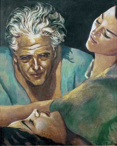 自画像，约 1940 年（布面油画） 作者 弗朗西斯·毕卡比亚