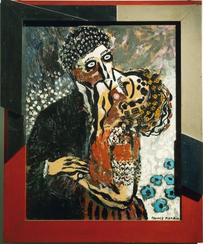 吻（The kiss） 弗朗西斯-毕卡比亚（1879-1953 年）的绘画作品 1924 年 Dim 92x73.8 厘米 都灵现代艺术馆 Galleria Arte Moderna 作者 弗朗西斯·毕卡比亚