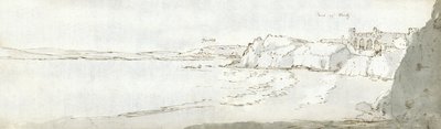 滕比港，约 1678 年（纸上水彩和棕色墨水） 作者 弗朗西斯广场