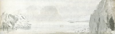 斯旺西，约 1678 年（纸上水彩和棕色墨水） 作者 弗朗西斯广场