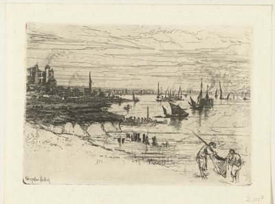 泰晤士河畔的客栈
客栈，Purfleet 作者 弗朗西斯·西摩·哈登 (Sir) (艺术家签名)