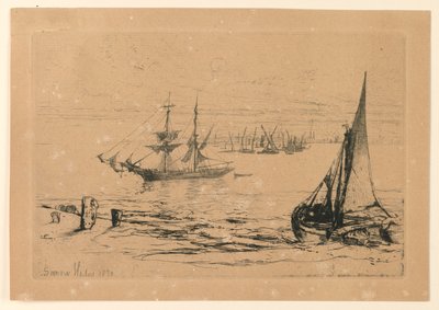 起锚的旅舰 作者 弗朗西斯·西摩·哈登（Francis Seymour Haden）