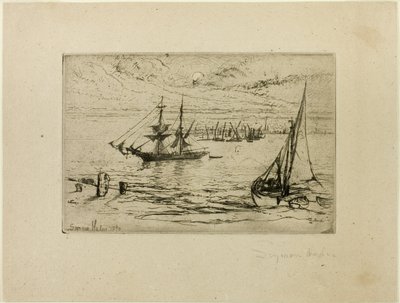 起锚的旅舰 作者 弗朗西斯·西摩·哈登（Francis Seymour Haden）