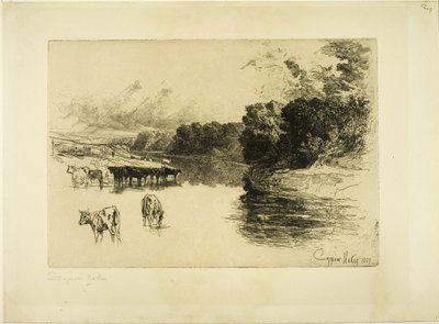 兰开夏河 作者 弗朗西斯·西摩·哈登（Francis Seymour Haden）