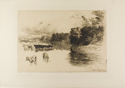 兰开夏河 作者 弗朗西斯·西摩·哈登（Francis Seymour Haden）