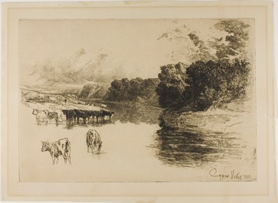 兰开夏河 作者 弗朗西斯·西摩·哈登（Francis Seymour Haden）