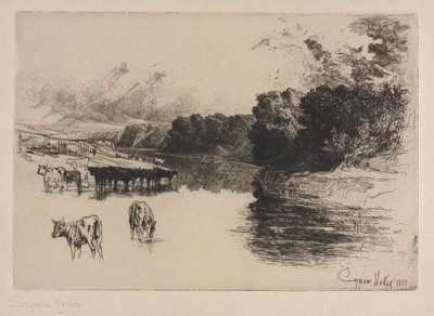 兰开夏河 作者 弗朗西斯·西摩·哈登（Francis Seymour Haden）