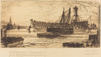 阿加门农号的解体 作者 弗朗西斯·西摩·哈登（Francis Seymour Haden）