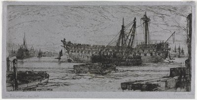 阿伽门农号的解体 作者 弗朗西斯·西摩·哈登（Francis Seymour Haden）