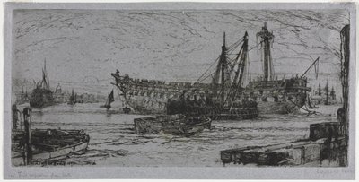 《阿伽门农的破裂》，1870年。 作者 弗朗西斯·西摩·哈登（Francis Seymour Haden）