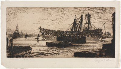阿伽门农号的解体 作者 弗朗西斯·西摩·哈登（Francis Seymour Haden）