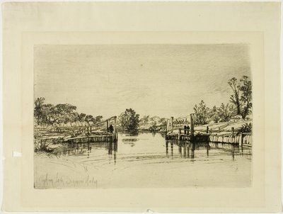埃格姆船闸 作者 弗朗西斯·西摩·哈登（Francis Seymour Haden）