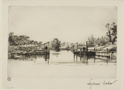 埃格姆船闸 作者 弗朗西斯·西摩·哈登（Francis Seymour Haden）
