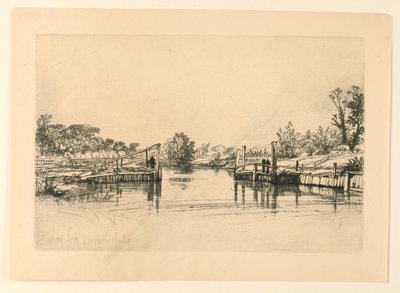 埃格姆船闸 作者 弗朗西斯·西摩·哈登（Francis Seymour Haden）