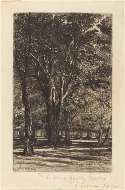 肯辛顿花园（大盘） 作者 弗朗西斯·西摩·哈登（Francis Seymour Haden）