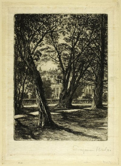 肯辛顿花园 I 号（小盘） 作者 弗朗西斯·西摩·哈登（Francis Seymour Haden）