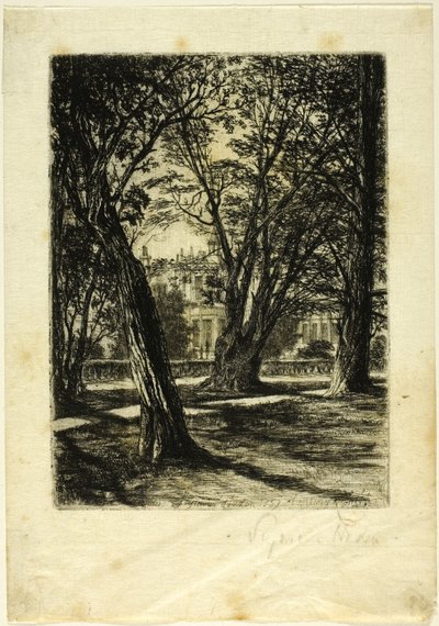 肯辛顿花园一号（小盘） 作者 弗朗西斯·西摩·哈登（Francis Seymour Haden）
