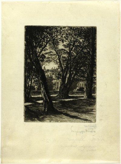 肯辛顿花园 I 号（小盘） 作者 弗朗西斯·西摩·哈登（Francis Seymour Haden）
