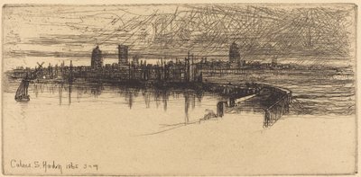 小加莱码头 作者 弗朗西斯·西摩·哈登（Francis Seymour Haden）