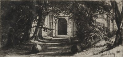 密顿厅，1859年。 作者 弗朗西斯·西摩·哈登（Francis Seymour Haden）
