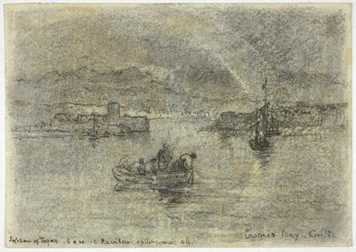 葡萄牙辛特拉卡斯卡伊斯湾彩虹 作者 弗朗西斯·西摩·哈登（Francis Seymour Haden）