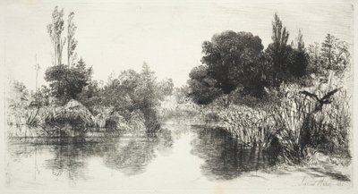 共享磨坊池塘 作者 弗朗西斯·西摩·哈登（Francis Seymour Haden）