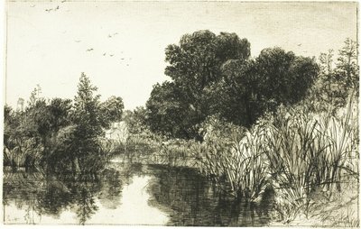 谢尔磨坊池塘，II 号（大板） 作者 弗朗西斯·西摩·哈登（Francis Seymour Haden）