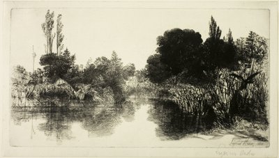 谢尔磨坊池塘，II 号（大板） 作者 弗朗西斯·西摩·哈登（Francis Seymour Haden）