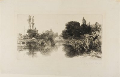 谢尔磨坊池塘，II 号（大板） 作者 弗朗西斯·西摩·哈登（Francis Seymour Haden）