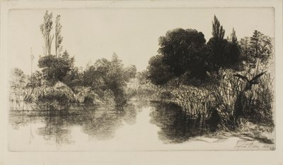 谢尔磨坊池塘，II 号（大板） 作者 弗朗西斯·西摩·哈登（Francis Seymour Haden）