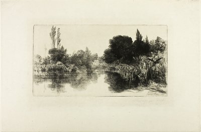 谢尔磨坊池塘，II 号（大板） 作者 弗朗西斯·西摩·哈登（Francis Seymour Haden）