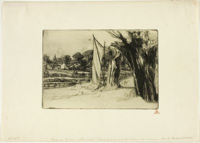 泰晤士迪顿与风帆 作者 弗朗西斯·西摩·哈登（Francis Seymour Haden）