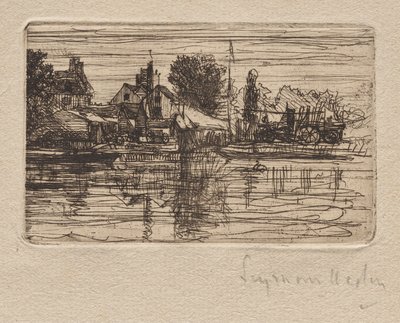 泰晤士河畔 作者 弗朗西斯·西摩·哈登（Francis Seymour Haden）