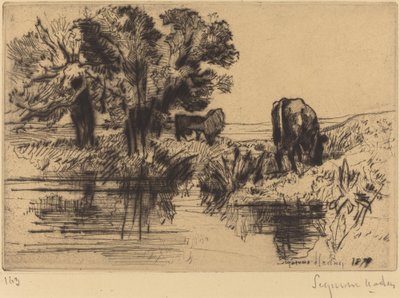 三头牛 作者 弗朗西斯·西摩·哈登（Francis Seymour Haden）