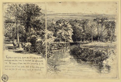 两只驴子和邓德拉姆河 作者 弗朗西斯·西摩·哈登（Francis Seymour Haden）